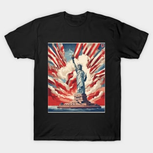 New York United States of America Tourism Vintage Poster T-Shirt